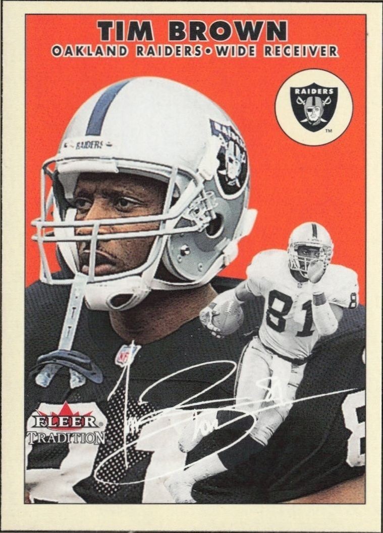 2000 Fleer Tradition Glossy Tim Brown #53 trading card