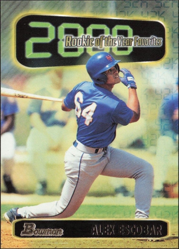 1999 Bowman Alex Escobar #ROY5 trading card