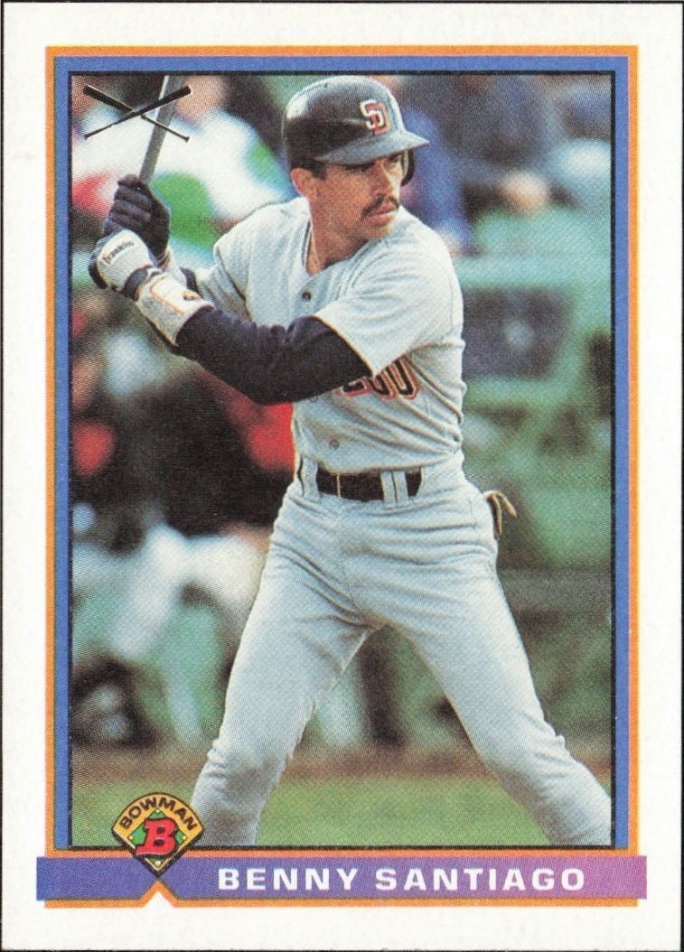 1991 Bowman Benny Santiago #383 trading card