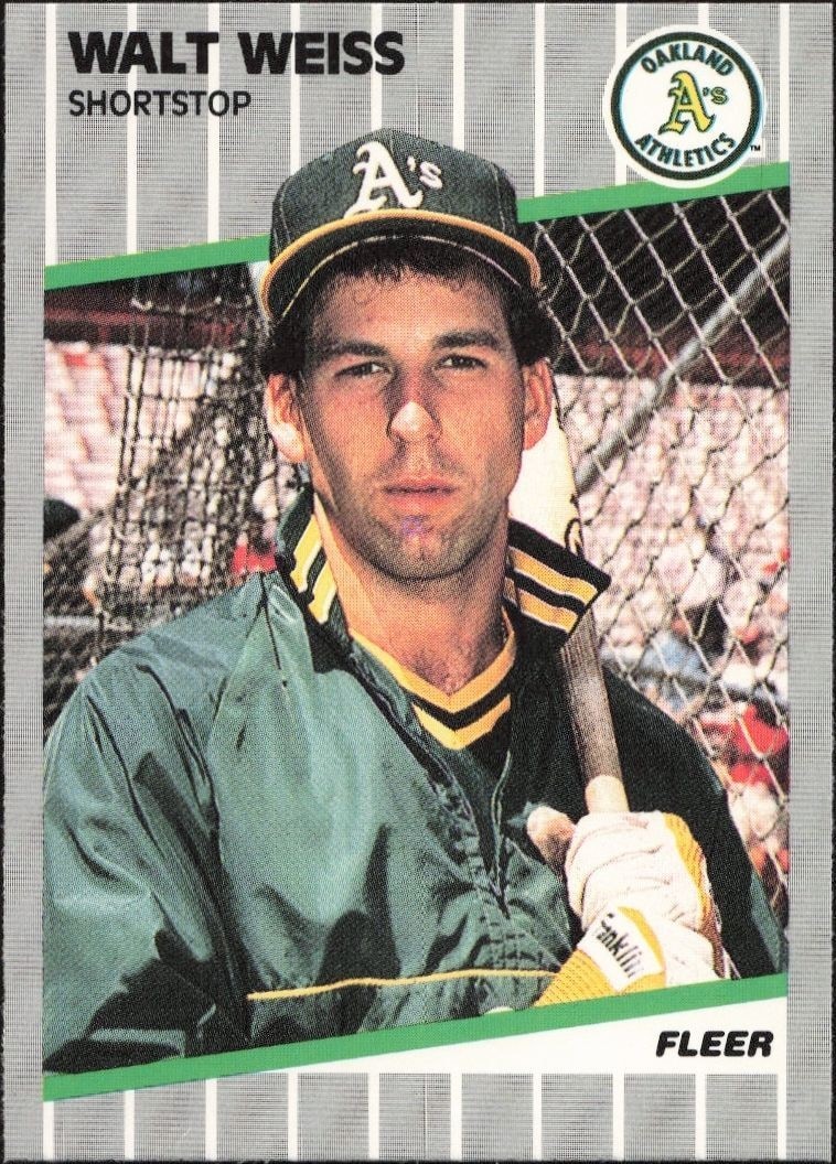 1989 Fleer Walt Weiss #24 trading card