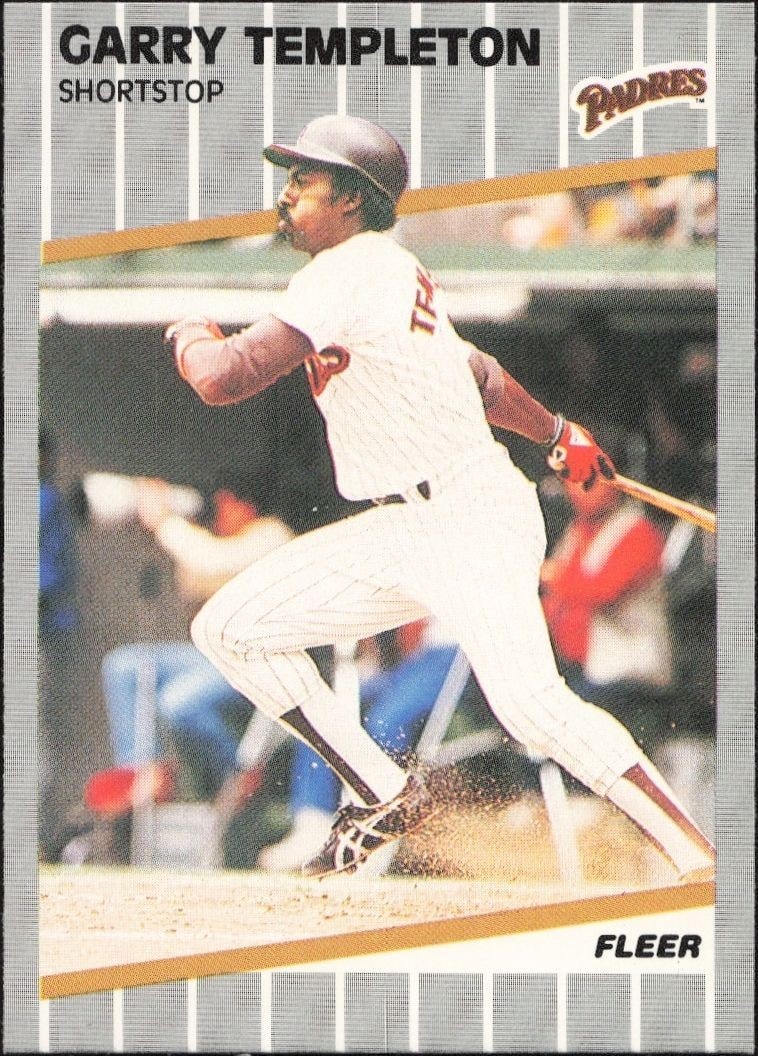 1989 Fleer Garry Templeton #319 trading card