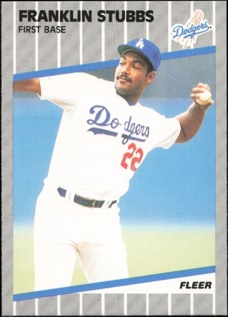 1989 Fleer Franklin Stubbs #74 trading card