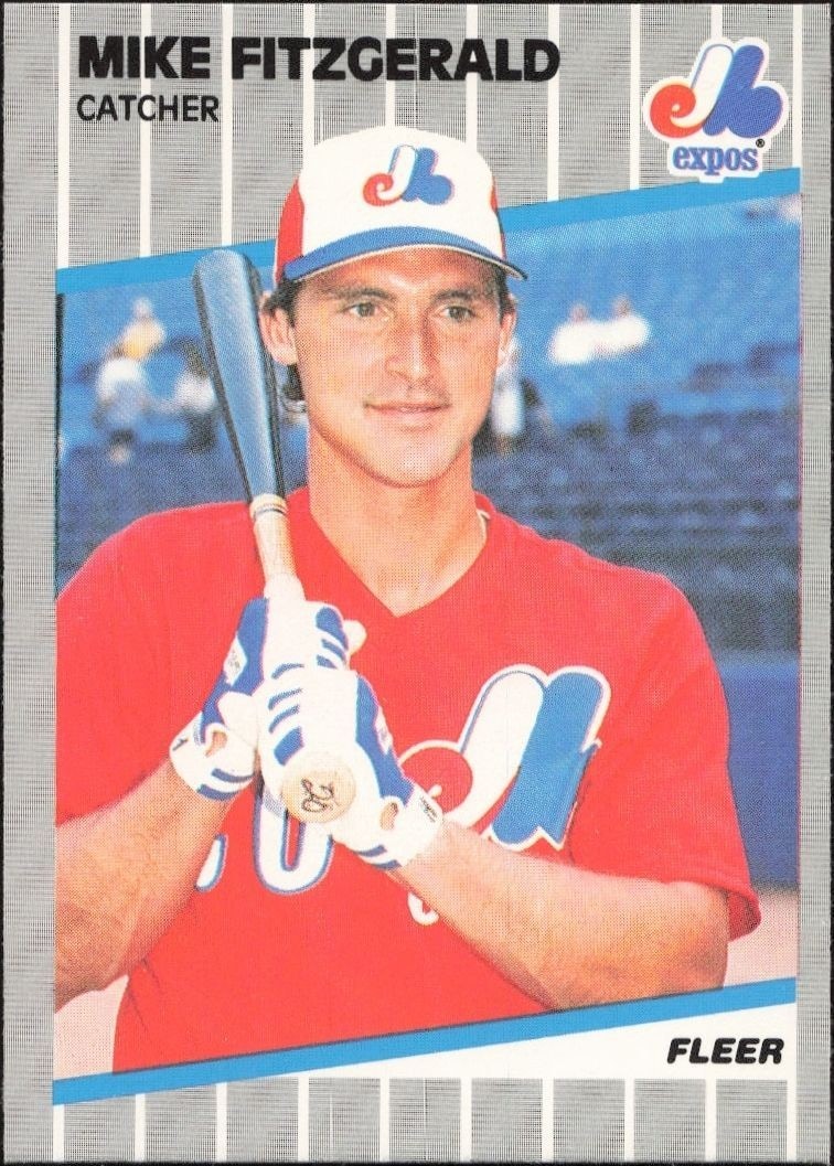 1989 Fleer Mike Fitzgerald #374 trading card