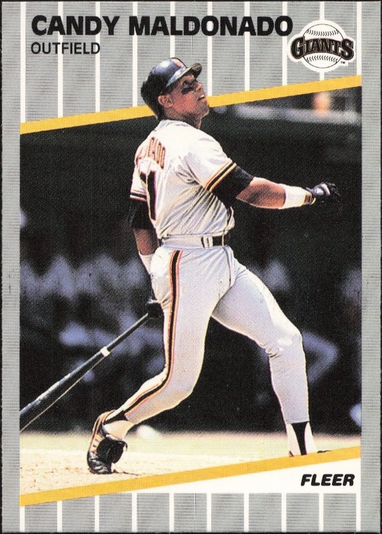 1989 Fleer Candy Maldonado #333 trading card