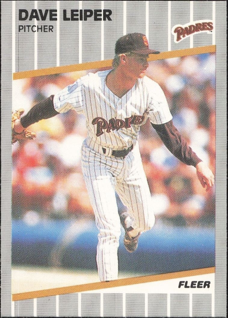1989 Fleer Dave Leiper #310 trading card