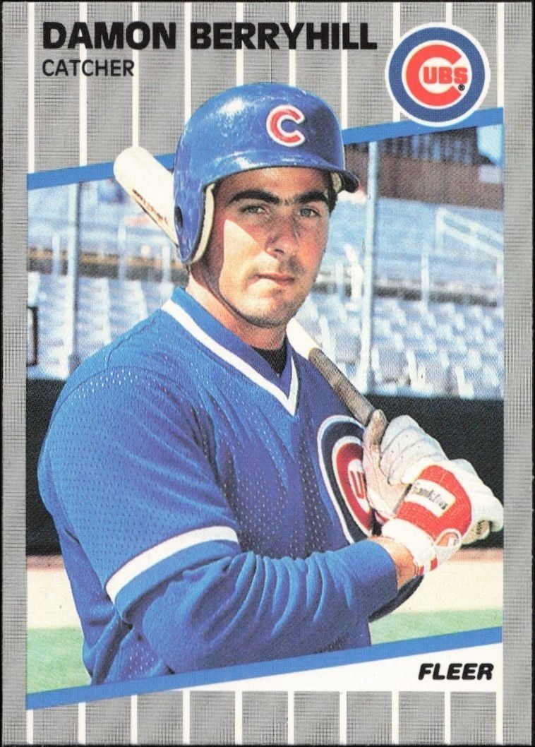 1989 Fleer Damon Berryhill #418 trading card