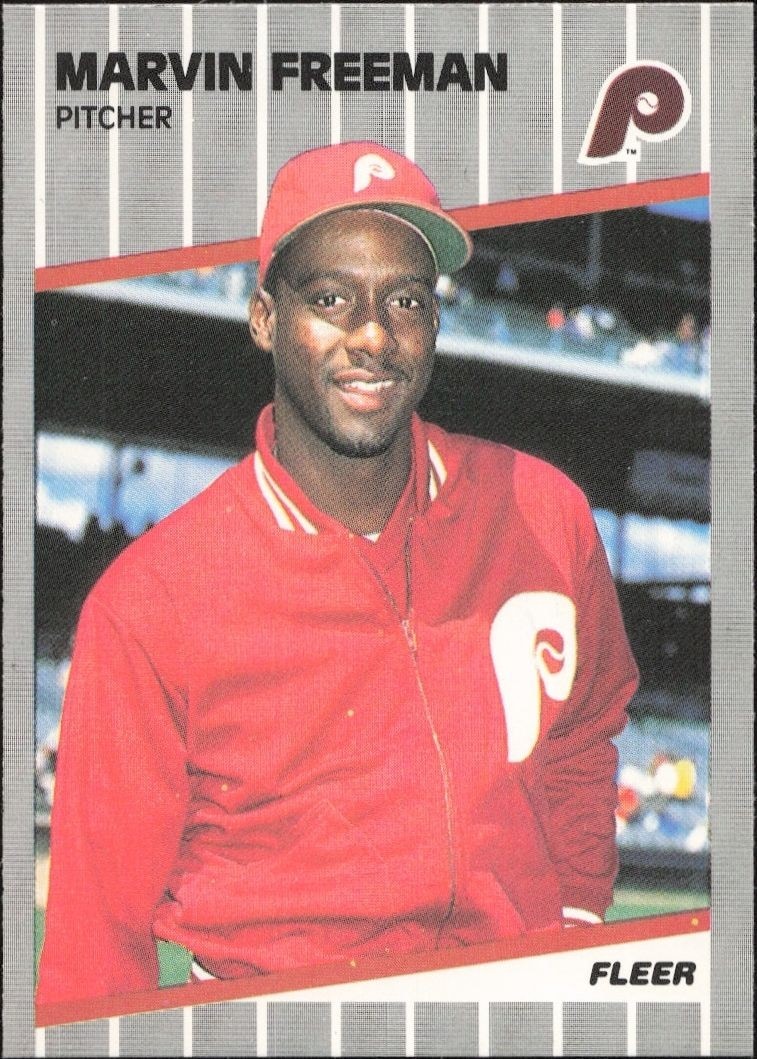1989 Fleer Marvin Freeman #566 trading card