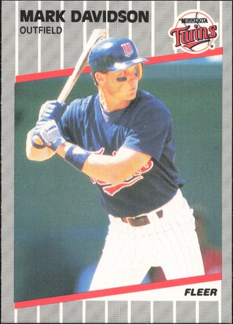 1989 Fleer Mark Davidson #109 trading card