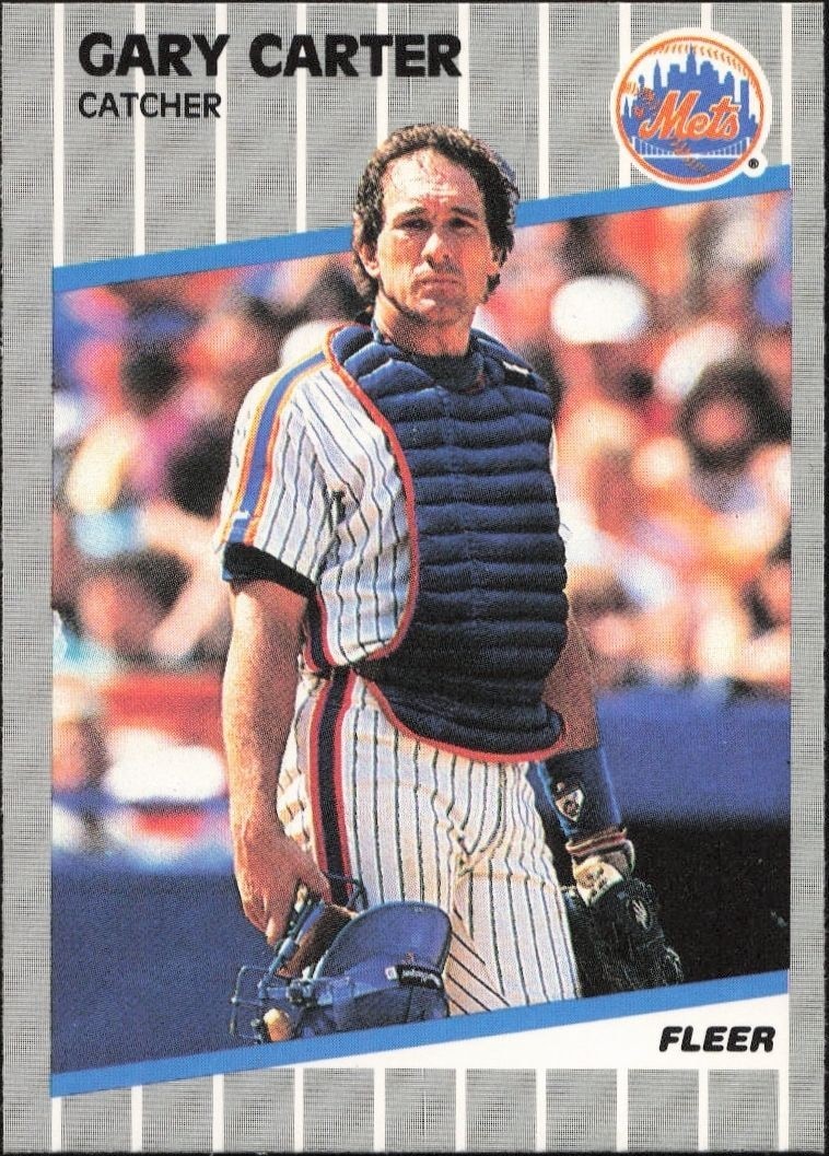 1989 Fleer Gary Carter #30 trading card