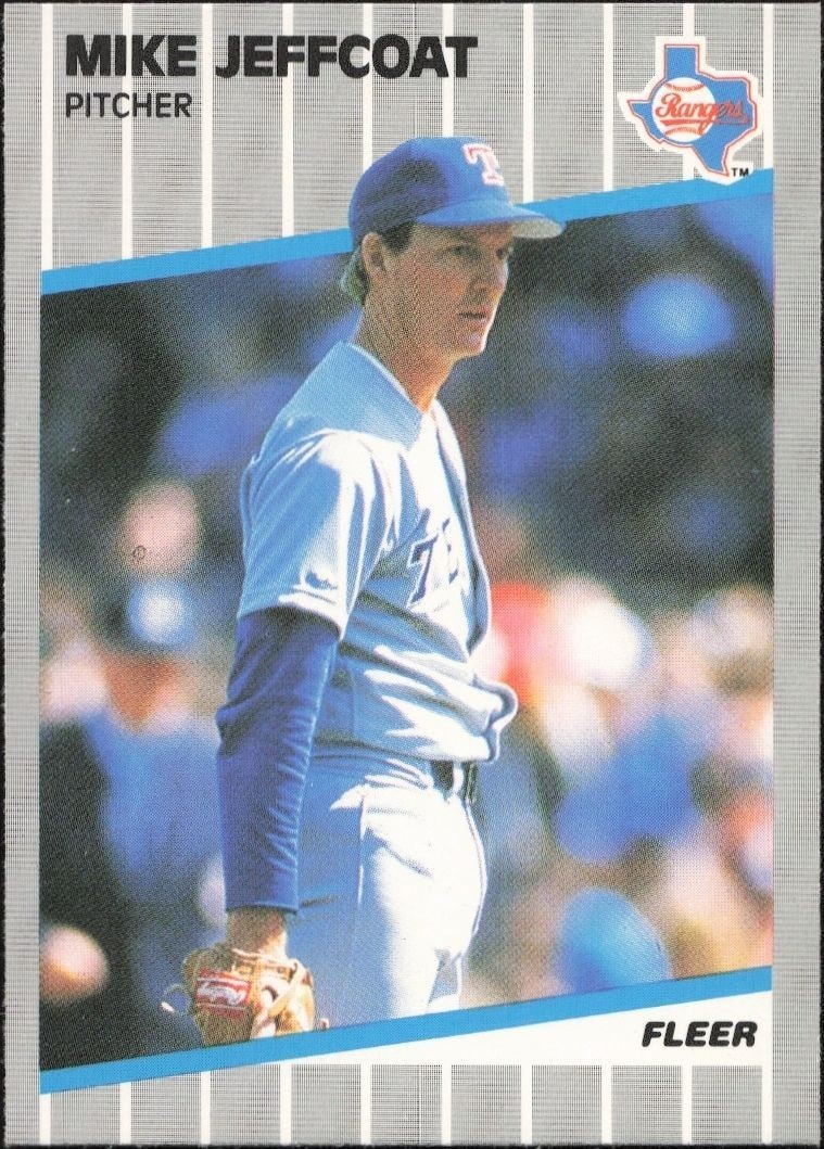 1989 Fleer Mike Jeffcoat #524 trading card
