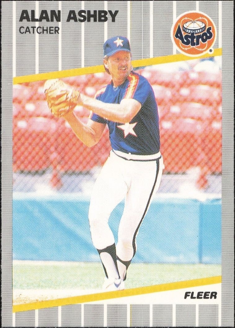 1989 Fleer Alan Ashby #350 trading card