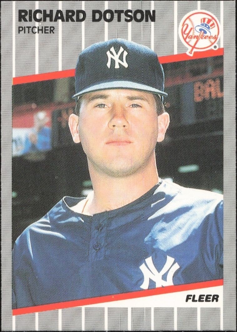 1989 Fleer Richard Dotson #253 trading card