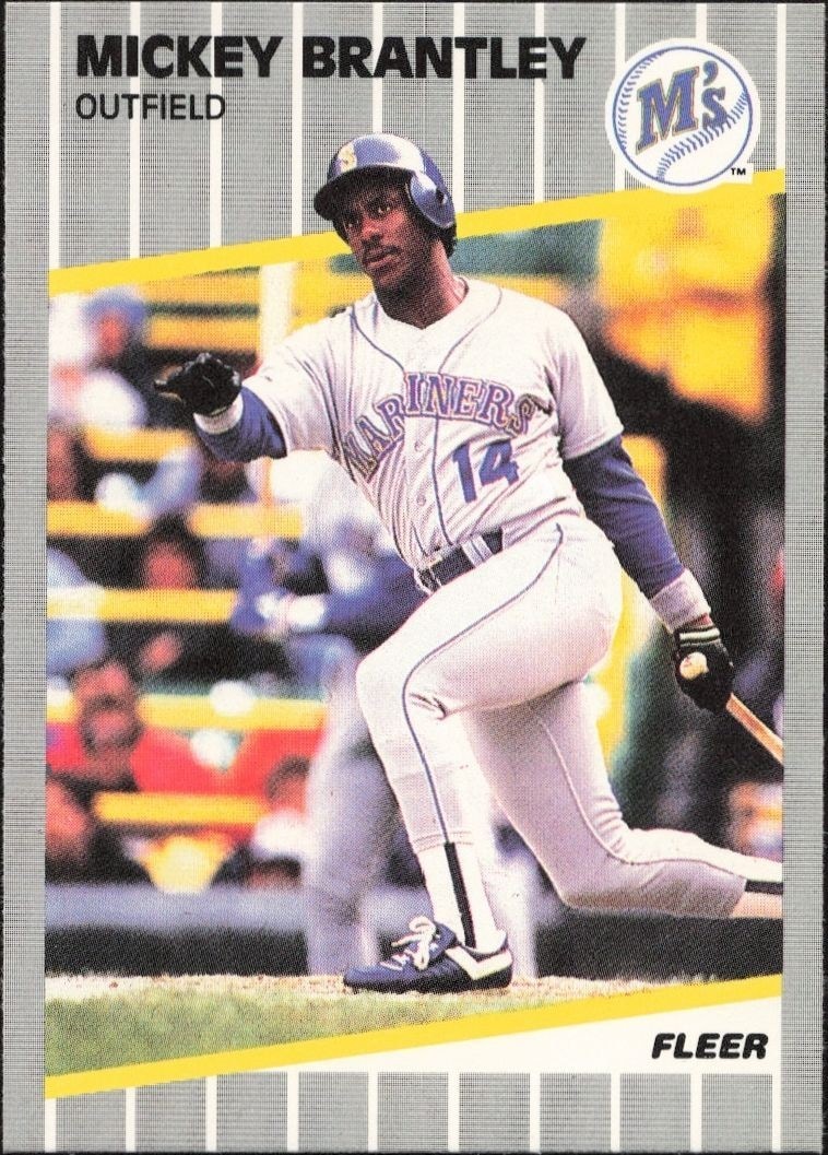 1989 Fleer Mickey Brantley #541 trading card