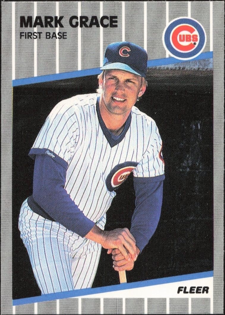 1989 Fleer Mark Grace #426 trading card
