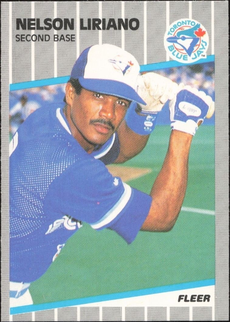 1989 Fleer Nelson Liriano #239 trading card