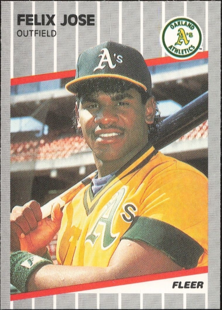1989 Fleer Felix Jose #15 trading card