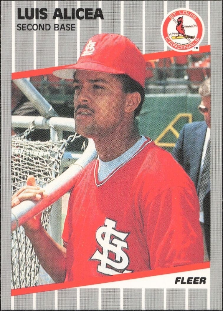 1989 Fleer Luis Alicea #443 trading card