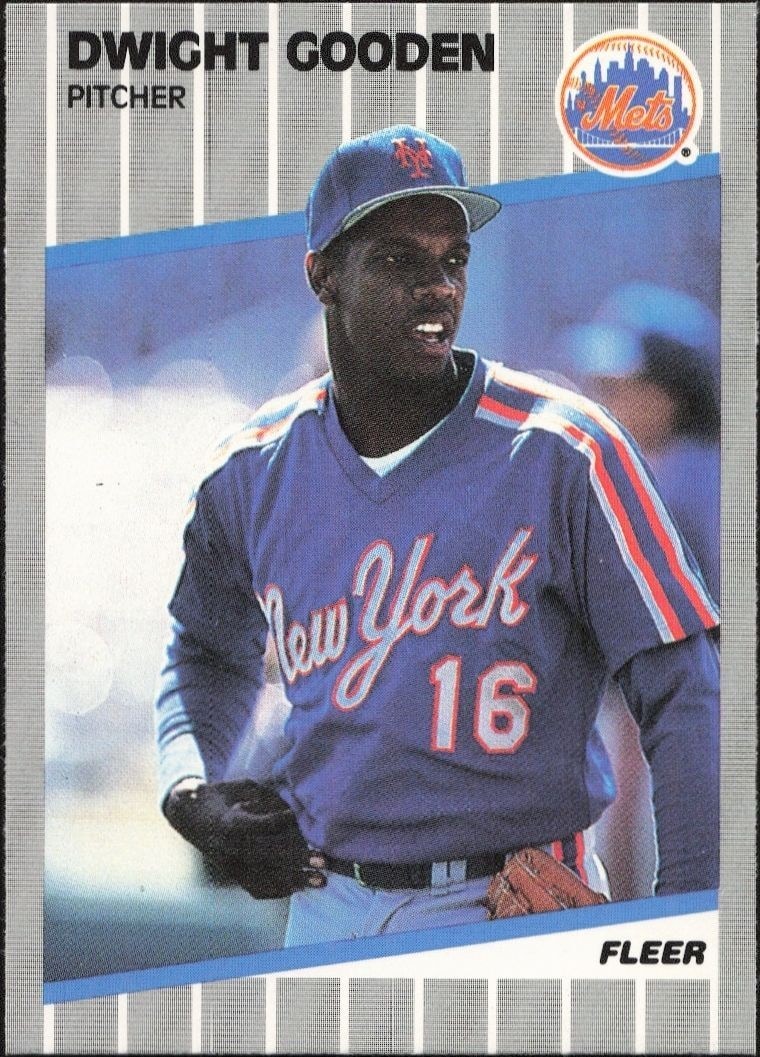 1989 Fleer Dwight Gooden #36 trading card