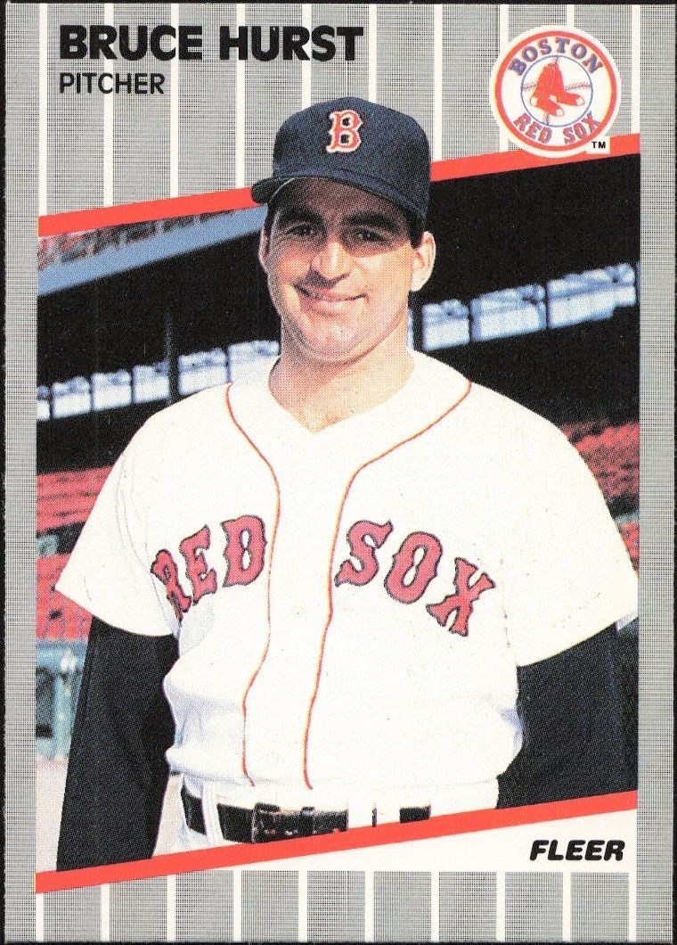 1989 Fleer Bruce Hurst #91 trading card