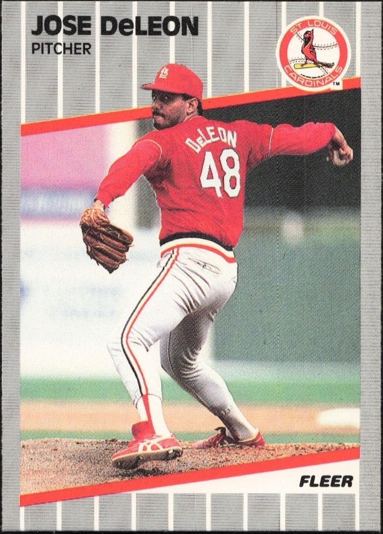 1989 Fleer Jose DeLeon #449 trading card
