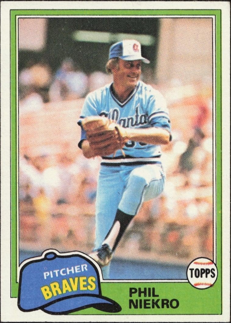 1981 Topps Phil Niekro #387 trading card