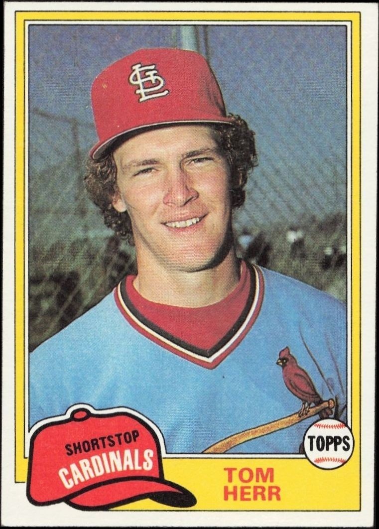 1981 Topps Tom Herr #266 trading card