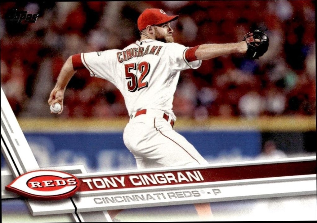 2017 Topps Series 2 Tony Cingrani #698 trading card