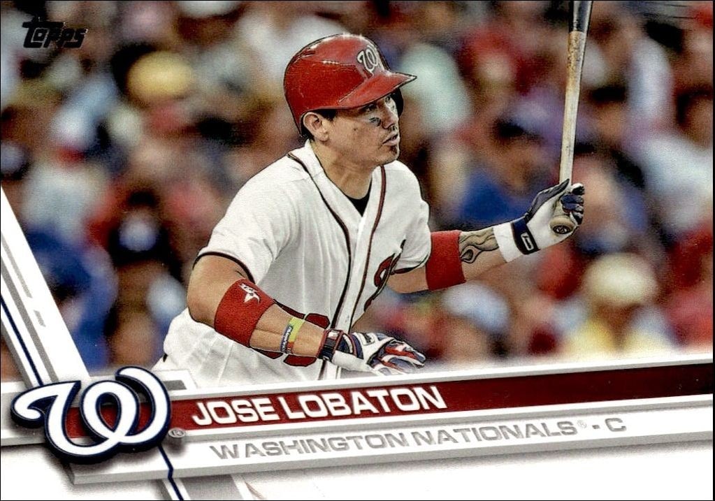 2017 Topps Series 2 Jose Lobaton #651 trading card