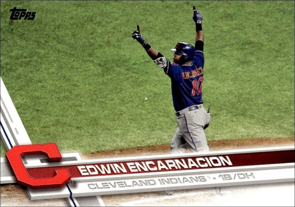 2017 Topps Series 2 Edwin Encarnacion #630 trading card