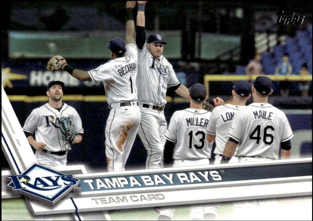 2017 Topps Series 1 Tampa Bay Rays #266 trading card