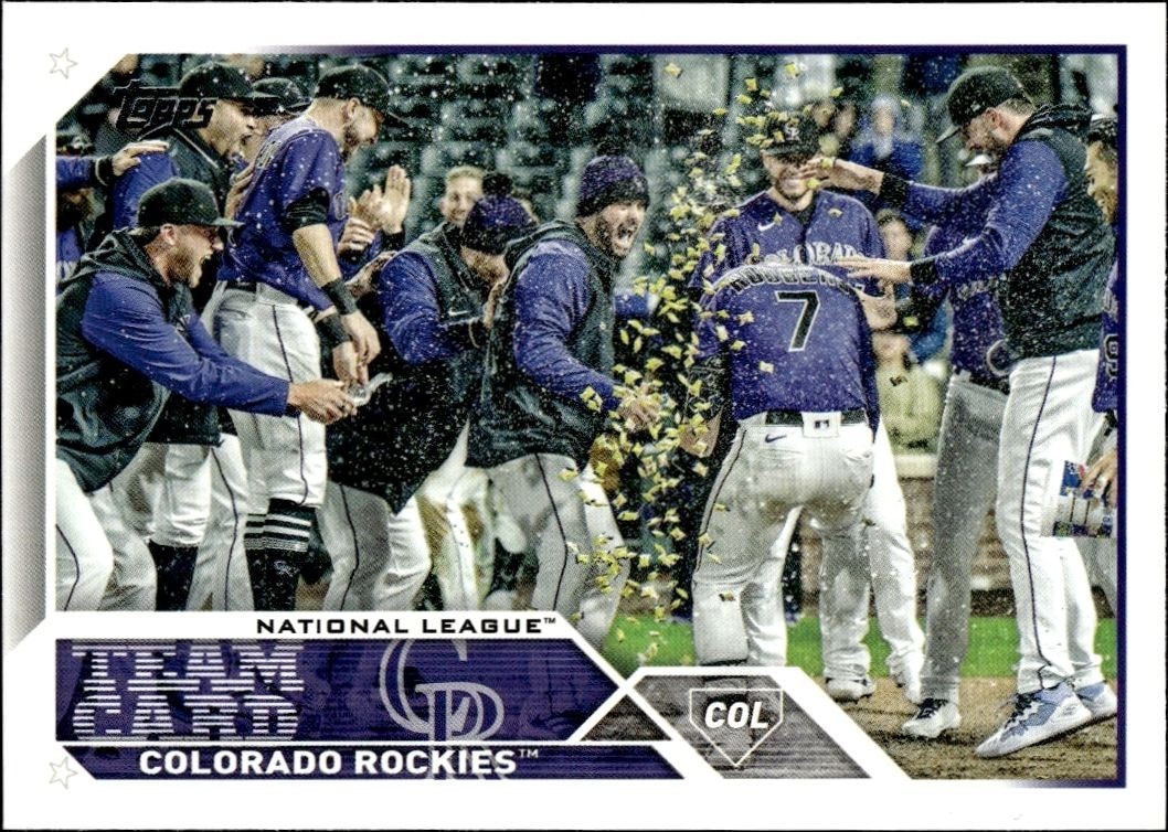 2023 Topps Series 2 Colorado Rockies #445 trading card
