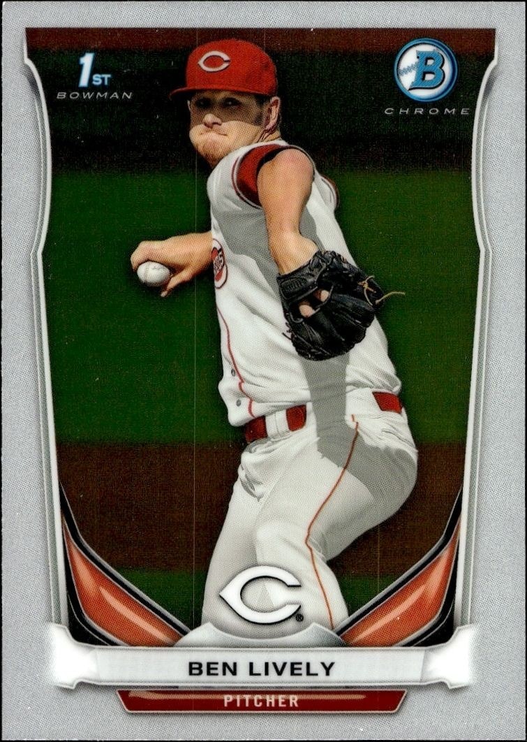 2014 Bowman Chrome Ben Lively #BCP66 trading card