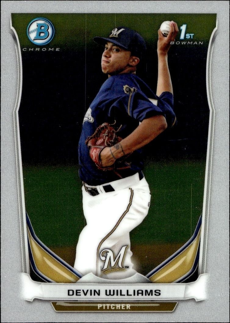 2014 Bowman Chrome Devin Williams #BCP7 trading card