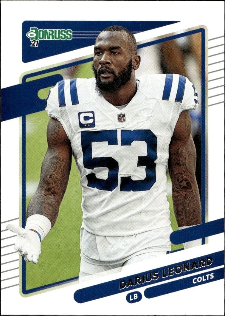 2021 Panini Donruss Darius Leonard #149B trading card