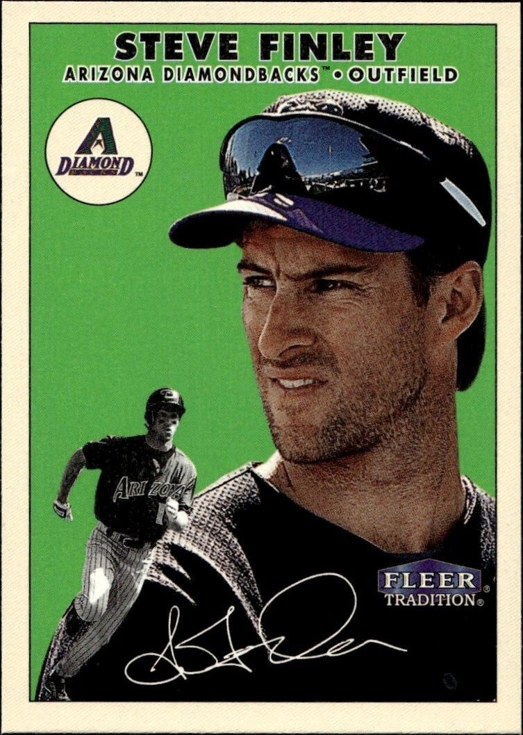 2000 Fleer Tradition Glossy Steve Finley #109 trading card