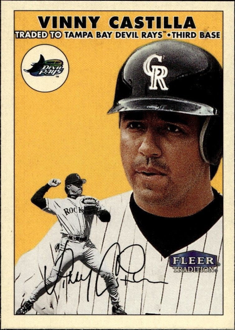 2000 Fleer Tradition Glossy Vinny Castilla #196 trading card