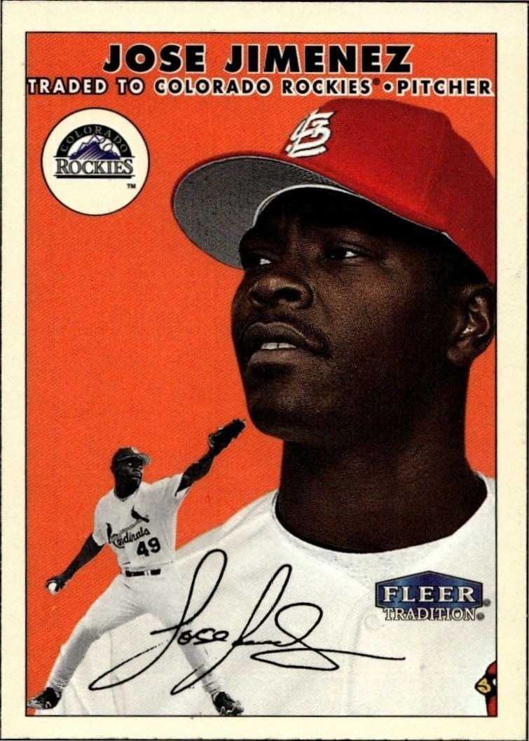 2000 Fleer Tradition Glossy Jose Jimenez #347 trading card