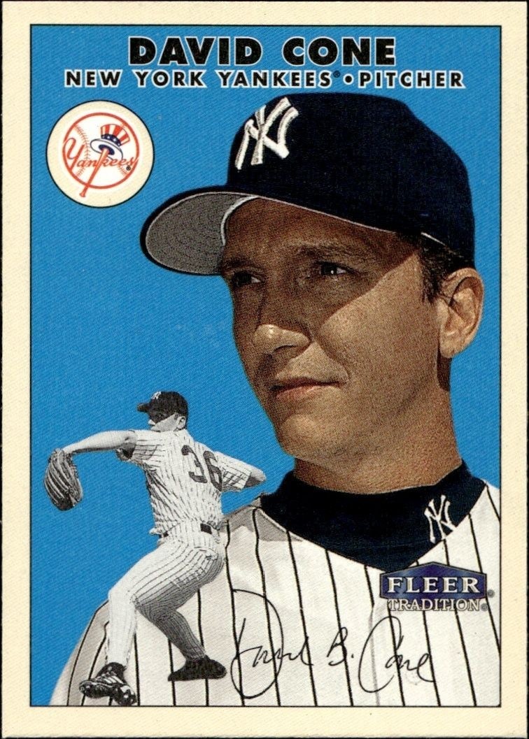 2000 Fleer Tradition Glossy David Cone #363 trading card