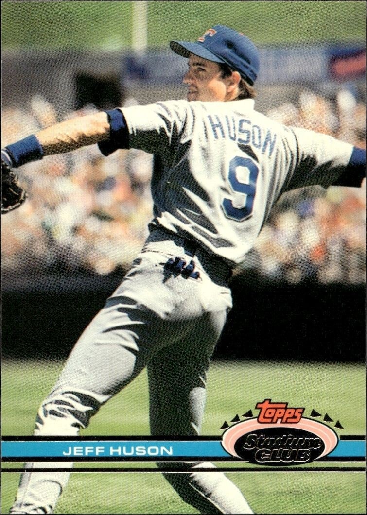 1991 Topps Stadium Club Jeff Huson #160B trading card