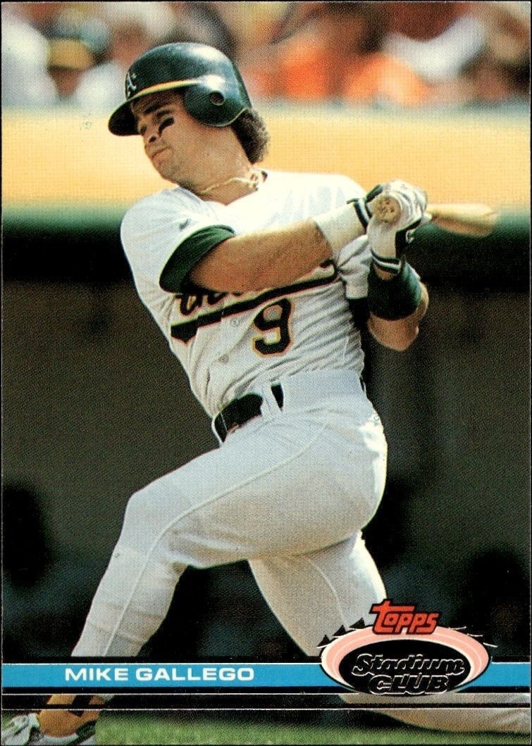 1991 Topps Stadium Club Mike Gallego #151 trading card