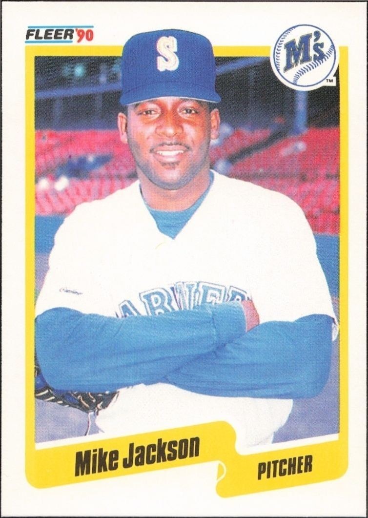 1990 Fleer Mike Jackson #517 trading card