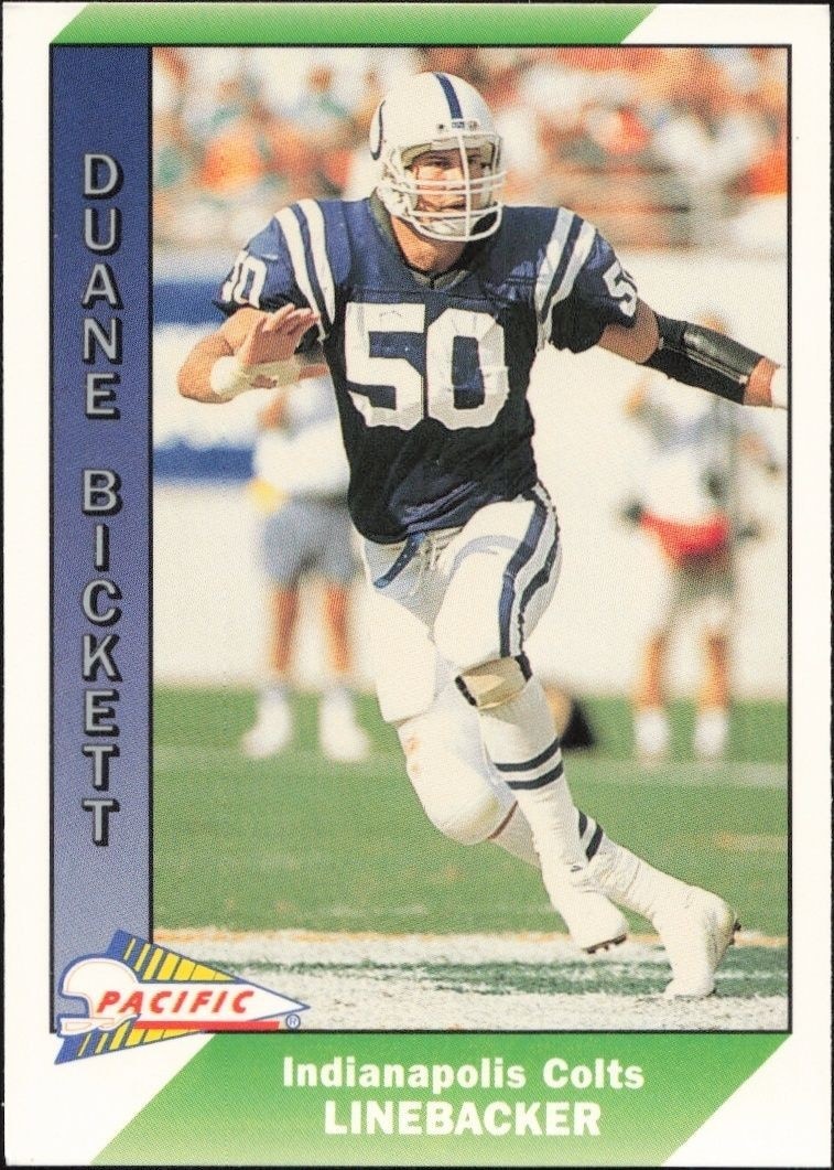 1991 Pacific Duane Bickett #190 trading card