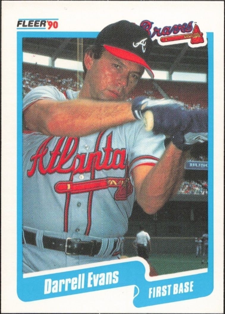 1990 Fleer Darrell Evans #581 trading card