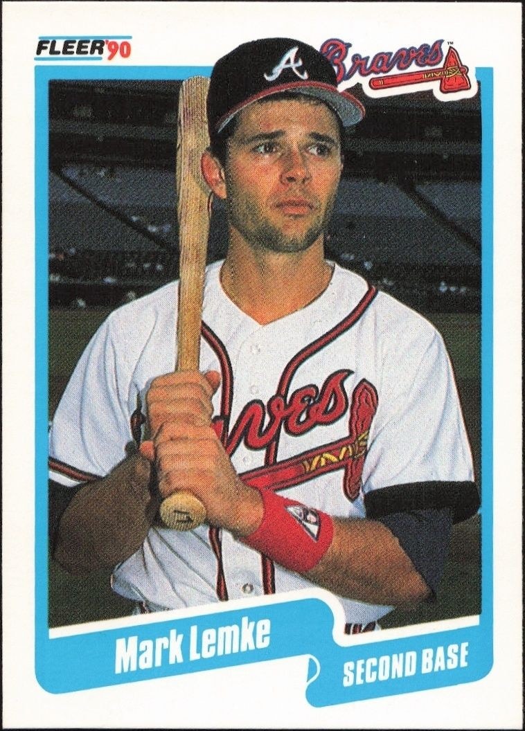 1990 Fleer Mark Lemke #587 trading card
