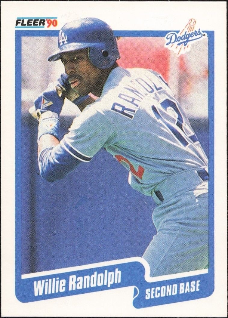 1990 Fleer Willie Randolph #406 trading card