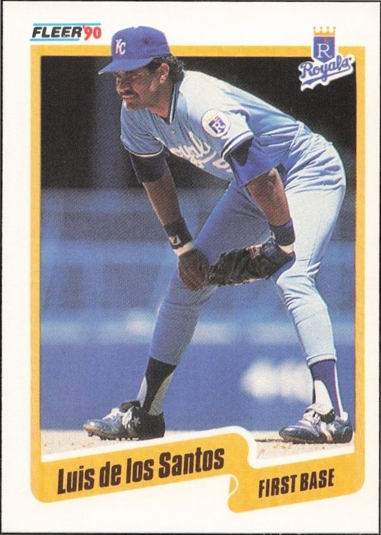 1990 Fleer Luis De Los Santos #105 trading card