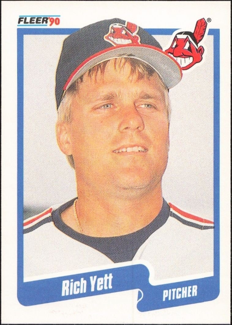 1990 Fleer Rich Yett #504 trading card