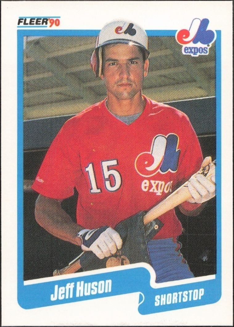 1990 Fleer Jeff Huson #350 trading card