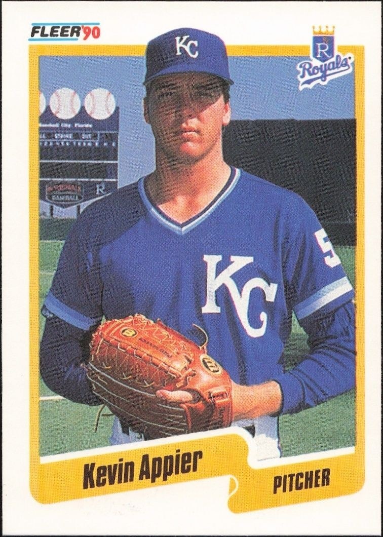 1990 Fleer Kevin Appier #100 trading card