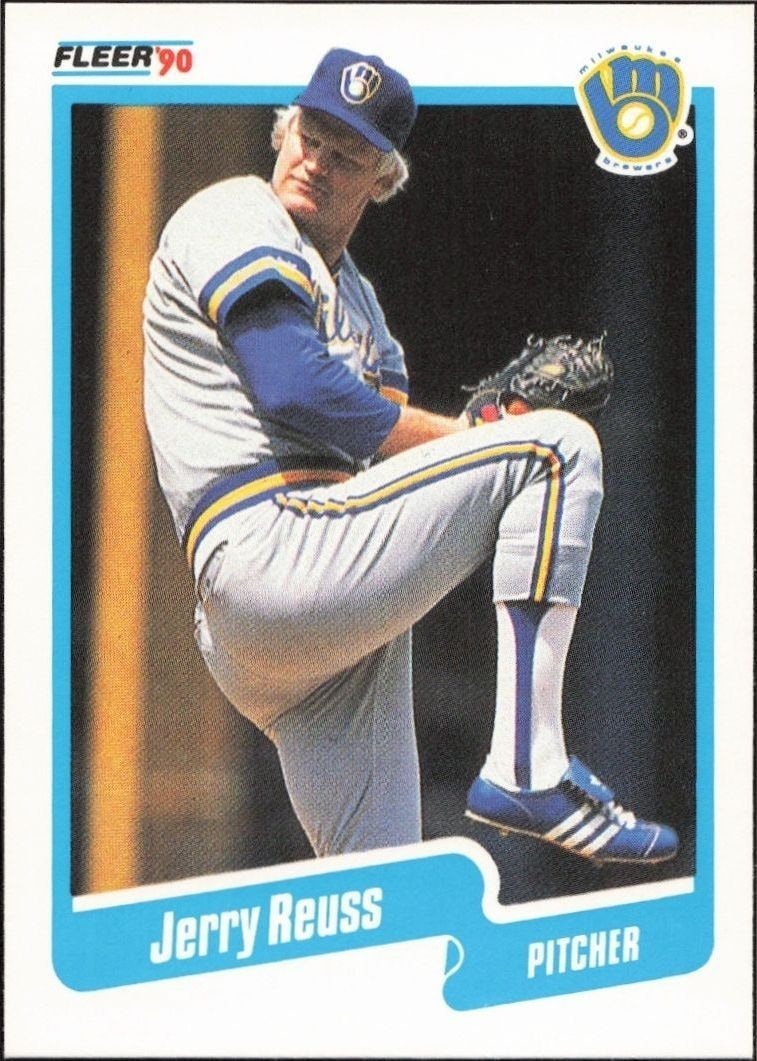 1990 Fleer Jerry Reuss #335 trading card